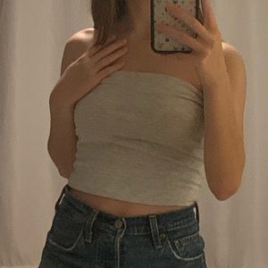 Gray tube top